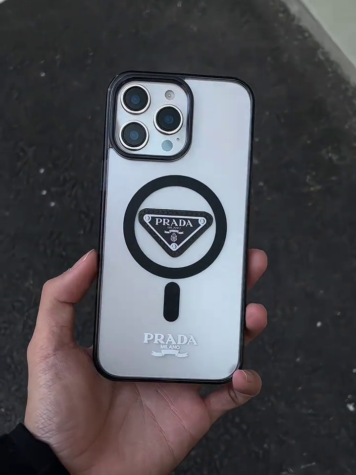 普拉達半透磨砂磁吸手機殼-ZUIHANG SHOP